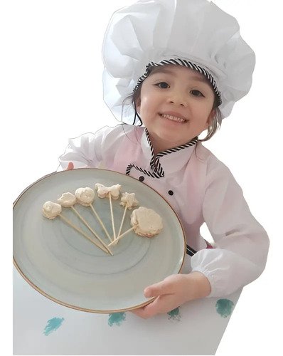 D_600126-MCO89015282288_082025-O.jpg Disfraz Chef Cocinero Cocinera Niño Niña Disfraces Temáticos