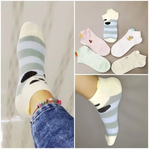 Hermosas Medias Tobilleras Calcetines Diseños Exclusivos.