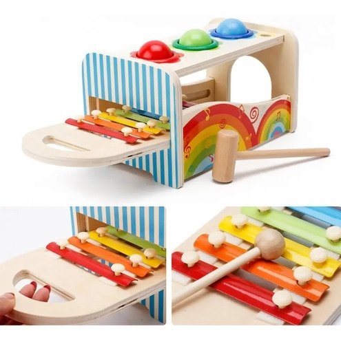 Juguete Didáctico Xilófono Madera Montessori Juego