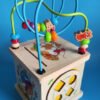 Cubo De Actividades De Madera 5 En 1 Juguete Educativo Crema