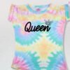 Blusa Camiseta Para Niña Estampado Tie Dye Ropa Niñas