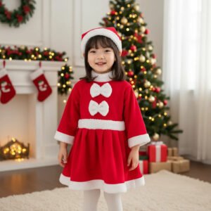 Disfraz De Mamá Noel Para Niña Disfraces Navidad - ¡encanto Festivo Para Las Pequeñas!