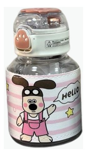 Botella Plastica Infantil Con Pitillo De 500ml