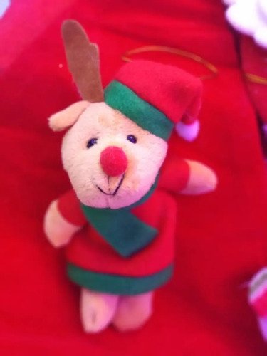 Adorno Papá Noel Y Ositos Pequeño Navidad Decoración