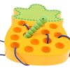 Didáctico Enhebrar Juguete Frutas Niños Montessori Juego