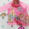Kit Lluvia Niños Capa Impermeable Paraguas Sombrilla Niñas  Blanco