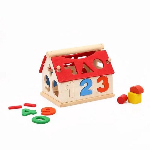 D_609725-MCO53011451557_122022-O.jpg Casa Didáctica Figuras Encajables Numeros Madera Montessori Varios
