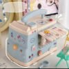 D_610226-MCO76701726188_062024-O.jpg Alcancia Infantil Kawaii + Stikers Y Pines Lisa Crema