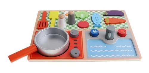 D_611334-MCO40413077382_012020-O.jpg Juego Cocina En Madera Ecológica Juguete Montessori Roles Multicolor