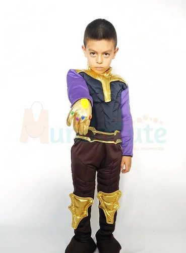 D_611359-MCO32203704232_092019-O.jpg Disfraz Thanos Niño Acolchado Talla 6 Y 8