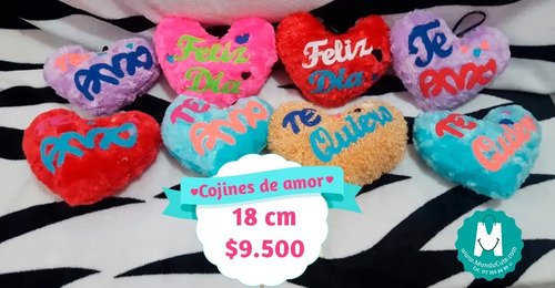 Cojines De Amor En Peluche Frases Regalo Feliz Navidad