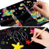 D_612102-MCO40222892371_122019-O.jpg Libreta Artística Cuaderno Rainbow Negro Colores Manualidade