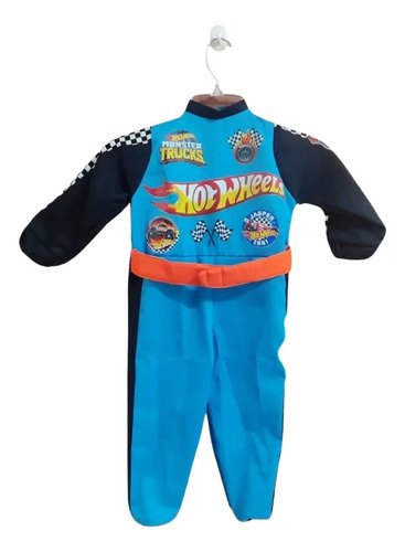 Disfraz Hot Wheels Niño | Piloto De Carreras Con Estilo | Ultima Unidad Disponible! Azul Acero 4