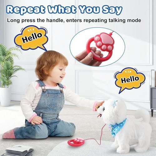 Perro Interactivo Que Camina Y Repite: Mascota De Peluche