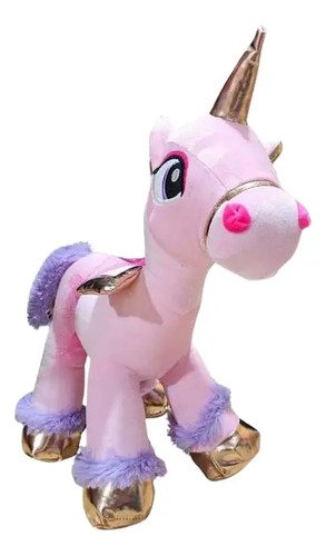Peluche Unicornio 45cm - Suave Y Colorido Para Niños Rosa