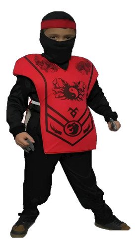 D_614957-MCO79696344784_102024-O.jpg Disfraz Ninja Niño Guerreros Sigilosos Alta Calidad