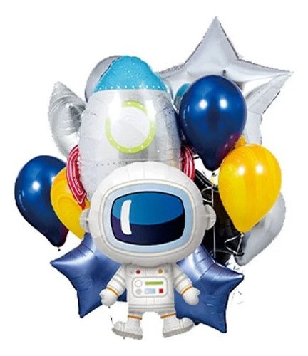 Kit Fiesta Astronauta El Espacio Cumpleaños Decoración Fiest