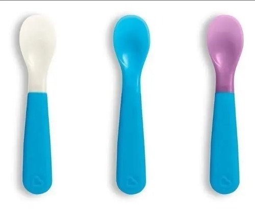 Cucharitas X6 Goma Mágicos Cambia Color Temperatura Bebés
