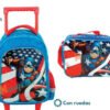 D_617880-MCO29148548638_012019-O.jpg Morral Ruedas Y Lonchera Avengers Spiderman Vengadores Niño Azul