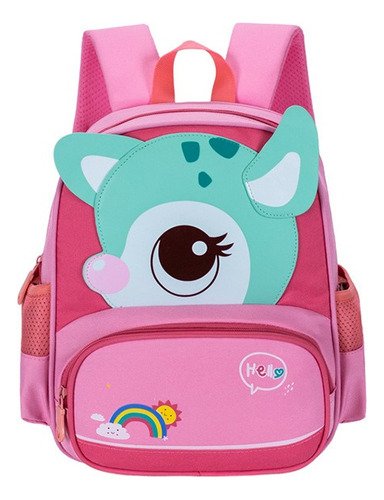 Mochila Infantil Impermeable Tela Oxford Morral Jardín Niños Varios Muñecos