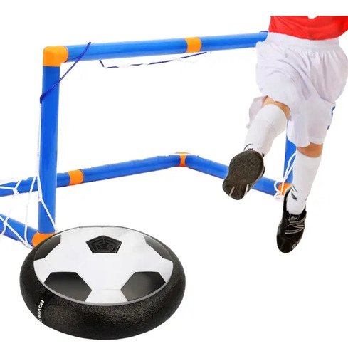 D_619086-MCO80619773162_112024-O.jpg Cancha De Fútbol Portable Con Balón De Flotante Luces Led Negro