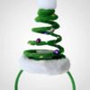 D_619414-MCO113905631214_072026-O.jpg Set De 2 Diademas Árbol De Navidad En Espiral Con Luz Verde