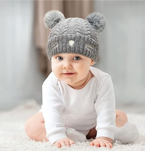 D_622129-MCO69300061965_052023-O.jpg Gorro Lana Para Bebé Protección Invierno Niños Gorros Frío