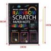 Libreta Mágica Cuaderno Artística Arcoiris Rainbow Scratch