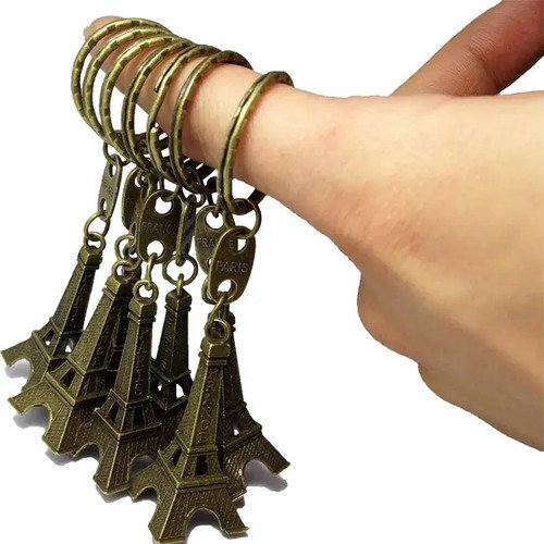 Llaveros Torre Eiffel Docena Metal 12 Unidades