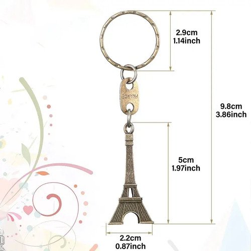 Llaveros Torre Eiffel Docena Metal 12 Unidades