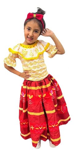 Disfraz De Dolores Encanto Niña - Vestido Colorido