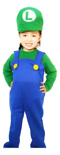 Disfraz Luigi Niño Disfraces Mario Bross Nintendo Videojuego