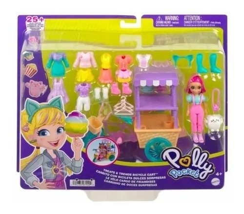 D_630250-MCO51492677725_092022-O.jpg Polly Pocket Bicicleta Dulces Y Sorpresas Set Ropa Dulcería