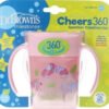 Vaso 360 Munchkin Bebés Antiderrame Pocillo Rosa De Orejas