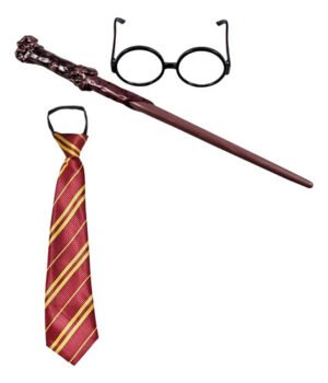 D_631459-MCO96161526559_102025-O.jpg Harry Potter Kit Disfraz Incluye Gafas, Corbata Y Gafas Cosplay Disfraces Chocolate Única