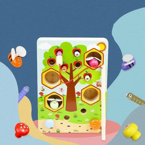 D_632294-MCO45537224434_042021-O.jpg Juego Montessori Madera Pesca Motricidad Juguetes Didácticos