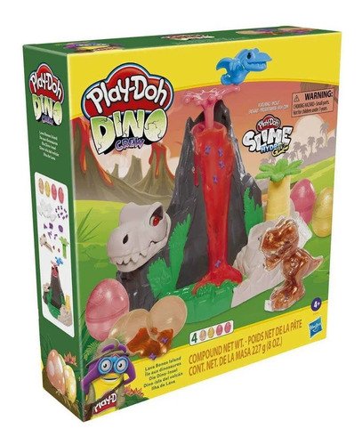 Kit Play Doh Dinosaurio Isla Del Volcán Slime Juguete