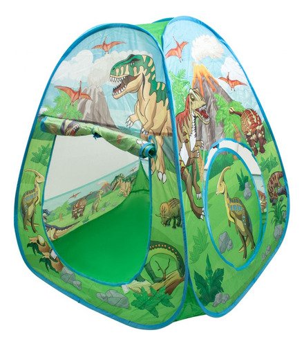 D_633254-MCO80564339800_112024-O.jpg Carpa De Campamento Infantil Dinosaurio | Impermeable Verde