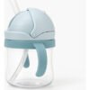 D_633314-MCO89936121840_082025-O.jpg Vaso Pitillo Botilito Antiderrame 250 Ml Para Niños Bebes Azul Claro Leoncito