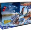 Set Pista De Carros Tiburón21 Piezas Incluye Carro Y Tiburón Azul