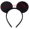 Diadema Mickey Mouse Con Orejas Negras Para Disfraz Negro