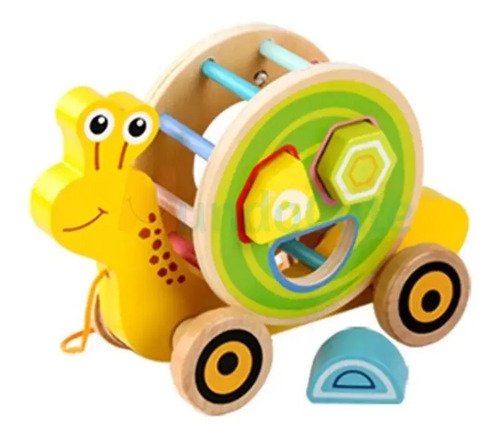 Juguete Madera De Arraste Montessori Didácticos Niños