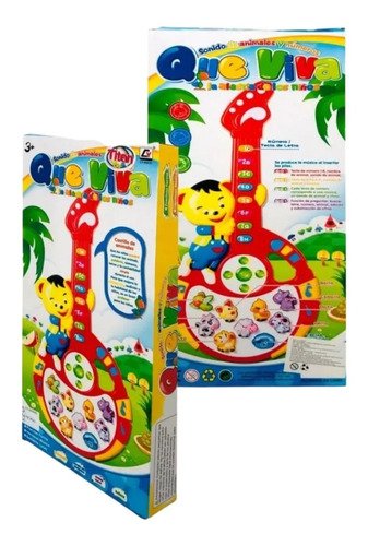 Guitarra Oso Didactica Bebés Electrica Sonido  Juguete