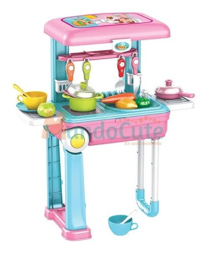 D_635024-MCO44203337584_112020-O.jpg Juguete Cocina Niñas Portatil Juego Accesorios Luz Y Sonido Rosa