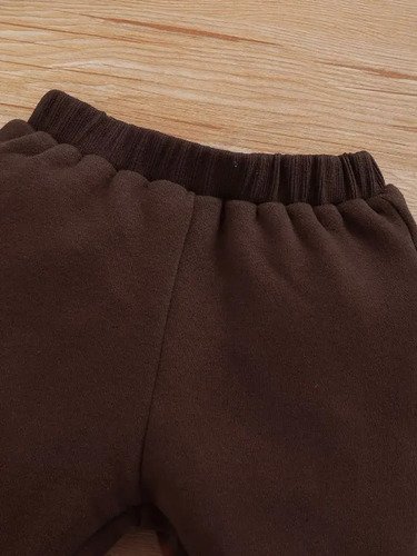 D_635129-MCO89175894911_082025-O.jpg Sudadera Con Orejitas De Zorro + Pantalón Bordado Naranja Talla 2 A 3 Años
