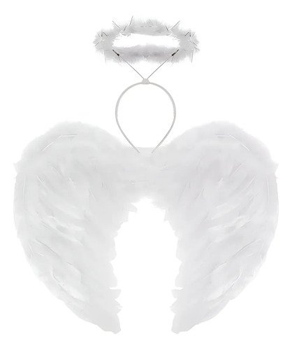 D_636843-MCO79946270251_102024-O.jpg Alas Ángel Negro Y Blanco Disfraz Niña Fiesta Cosplay
