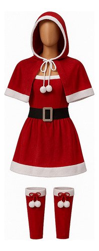 Disfraz De Mamá Noel Disfraces Navidad Rojo Unica
