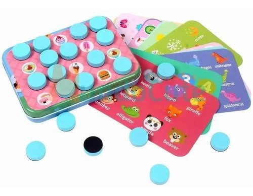 D_638671-MCO44633782854_012021-O.jpg Juego De Memoria Lotería Niños Madera Juguetes Montessori