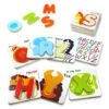 Tarjetas Didácticas Abecedario Madera Montessori Juguetes