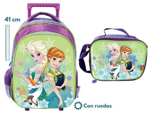 D_640301-MCO29148036981_012019-O.jpg Maleta Frozen Ruedas Con Lonchera Y Accesorios Niñas Morral Rosa